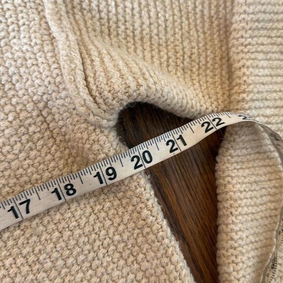 Universal Thread cream waffle knit quartet zip sweater M - Picture 8 of 9